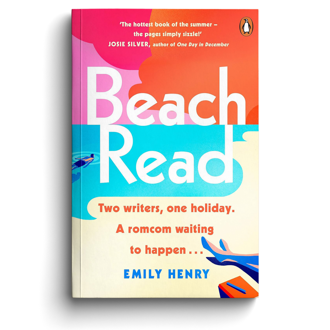 Book cover of 'Beach Read' by Emily Henry with colorful design and text.