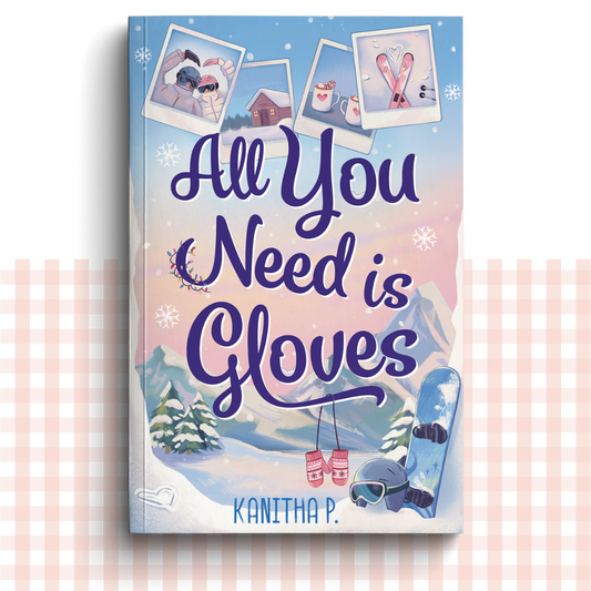 Paperback book cover of 'All You Need is Gloves' with winter-themed illustrations.