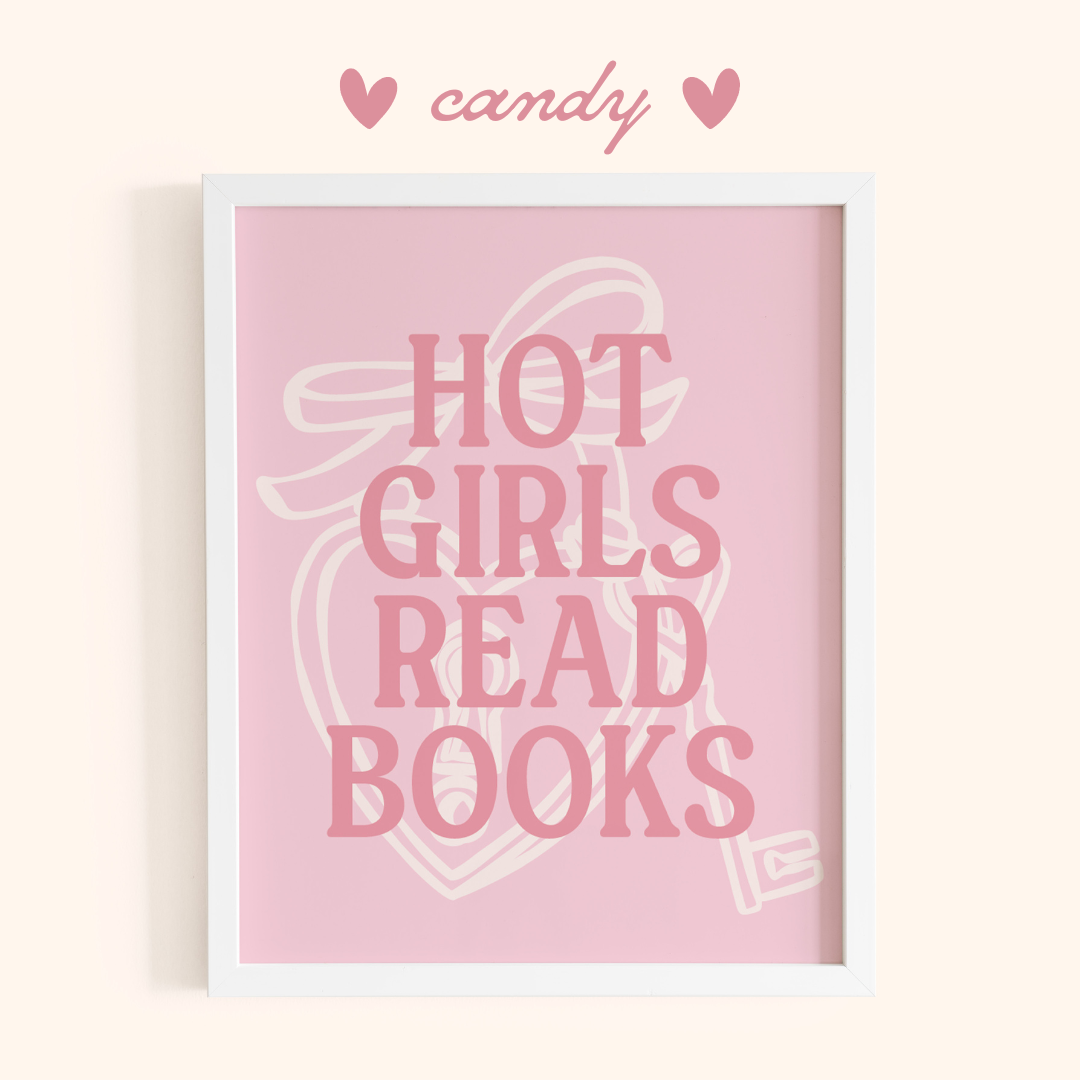 Hot Girls Read Books Print