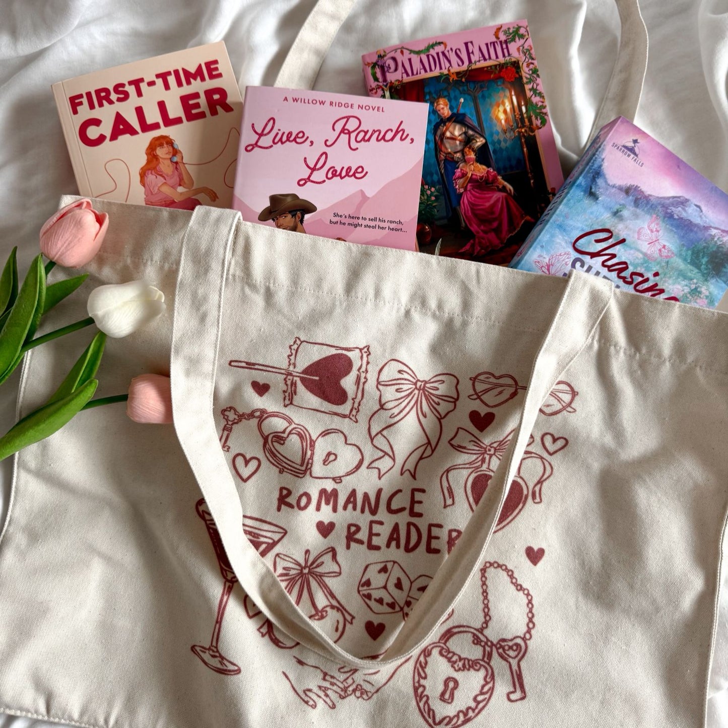 Romance Reader Large Tote Bag