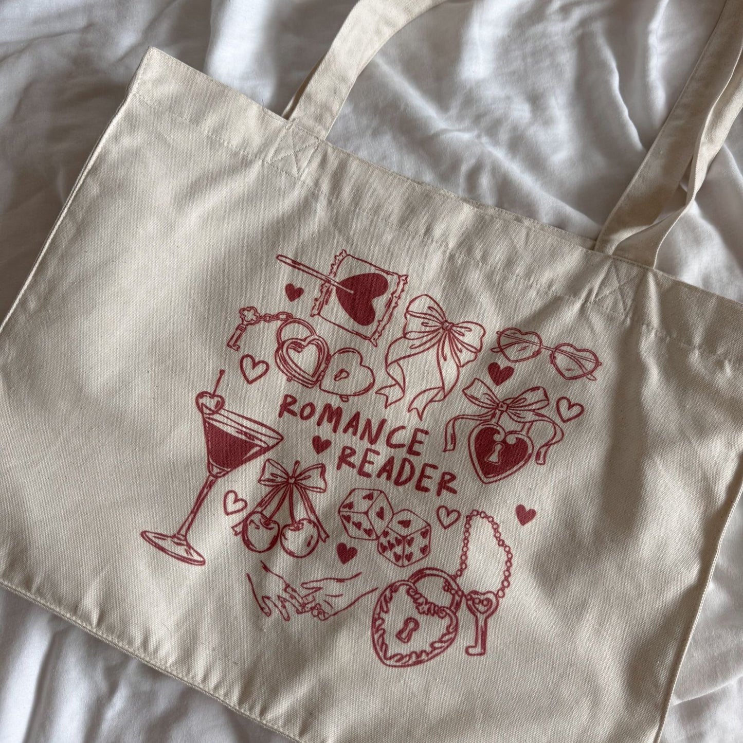 Romance Reader Large Tote Bag