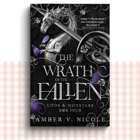 Paperback book cover of 'The Wrath of the Fallen' by Amber V. Nicole