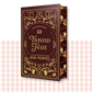 Hardback book cover of 'Twisted Hate' by Ana Huang with decorative gold text on a brown background, and book sprayed edges.