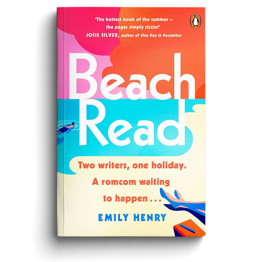 Book cover of 'Beach Read' by Emily Henry with colorful design and text.