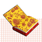 Floral-patterned book end pages for 'Phantasma' by Kaylie Smith, with yellow and red design