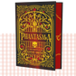 Hardback book cover of 'Phantasma' by Kaylie Smith with decorative red and yellow cover, and red sprayed edges.