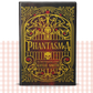 Hardback book cover of 'Phantasma' by Kaylie Smith with decorative red and yellow cover.