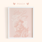Framed artwork with 'Howdy Honey' text and a cowgirl illustration on a peach background.