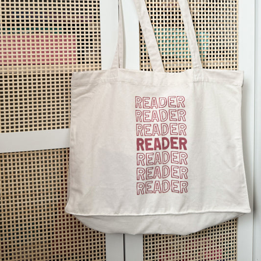 Reader Large Tote Bag