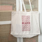 Reader Large Tote Bag