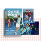 Paperback book cover of 'Game Point' by Meg Jones with illustrations of people on a tennis court.