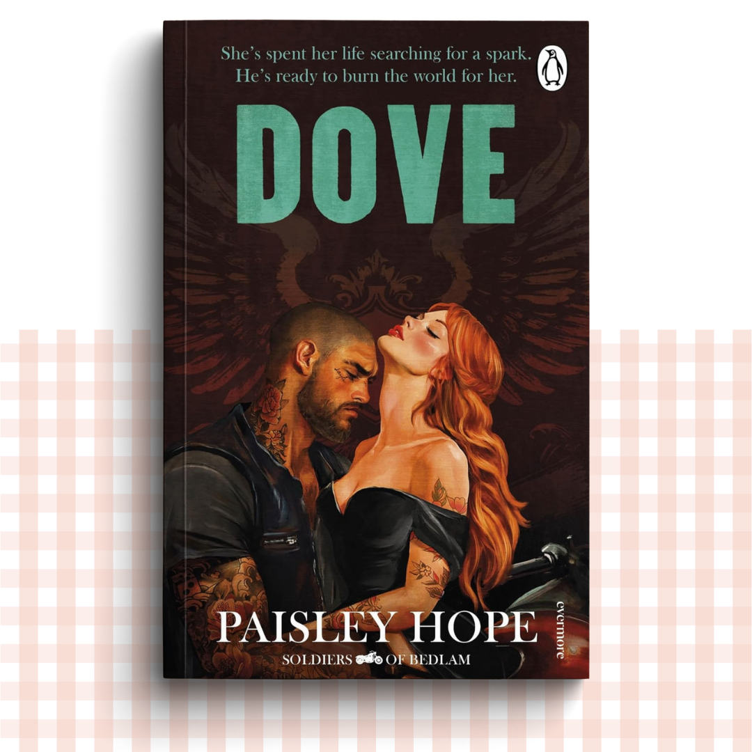 Paperback book cover of 'Dove' by Paisley Hope with a romantic illustration