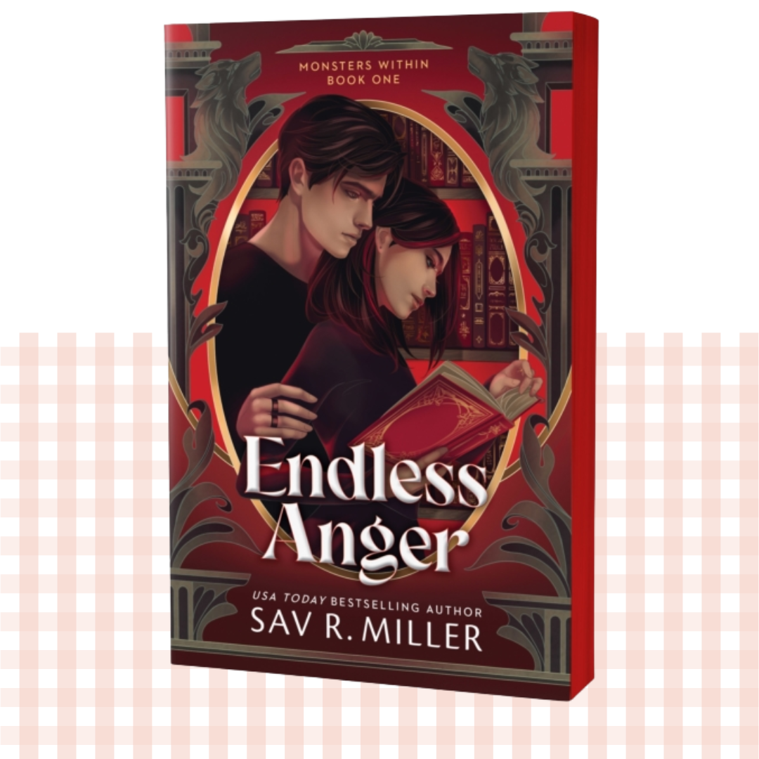 Paperback book cover of 'Endless Anger' by Sav R. Miller with a red and black design