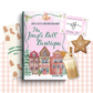 Paperback book cover of 'The Jingle Bell Boutique' by Victoria Jane with matching goodies and bookplate.